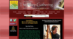 Desktop Screenshot of harpgathering.com