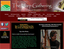 Tablet Screenshot of harpgathering.com